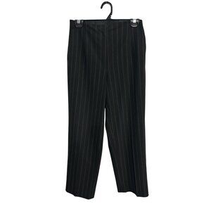 Talbots Petites Pinstriped Classic Straight Leg Dress Pants Size 6 Workwear